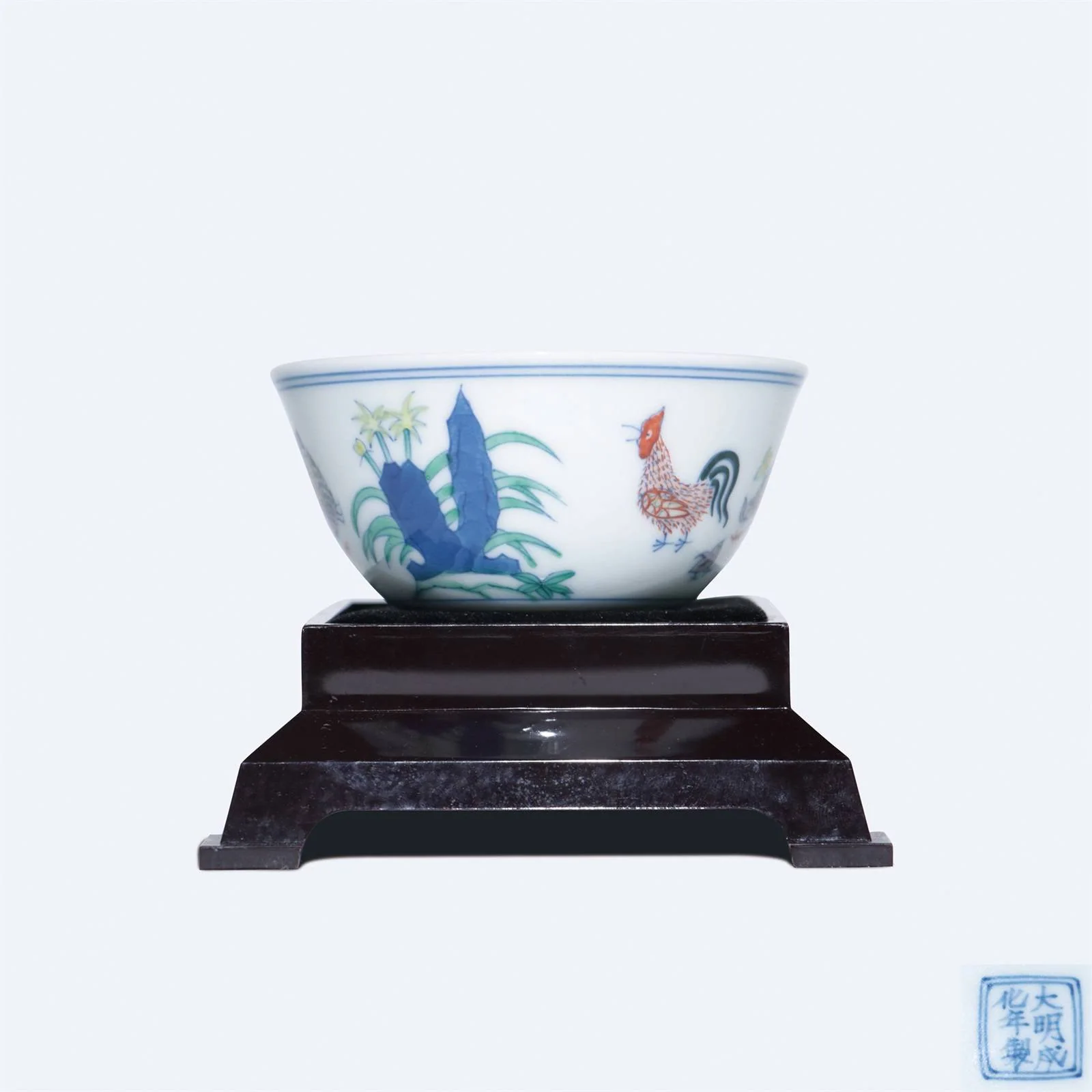 鬥彩雞缸杯