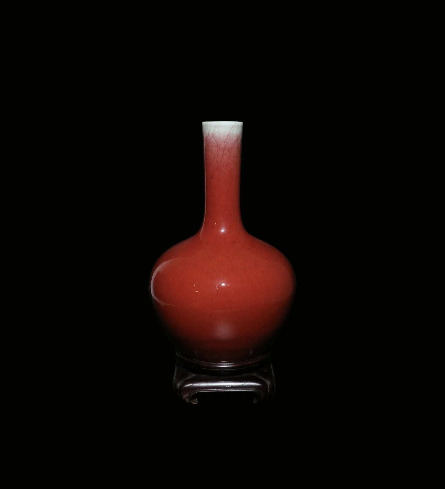 郎窯紅天球瓶